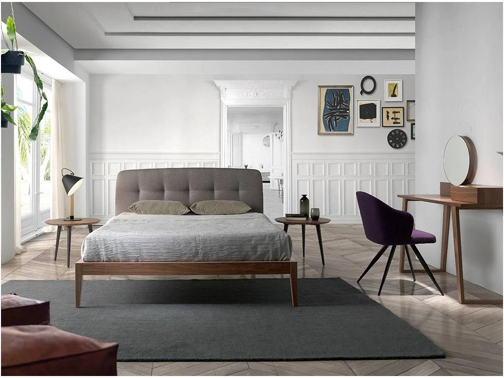 Coiffeuse En Bois De Noyer Avec Miroir 7000 ANGEL CERDA – Image 9