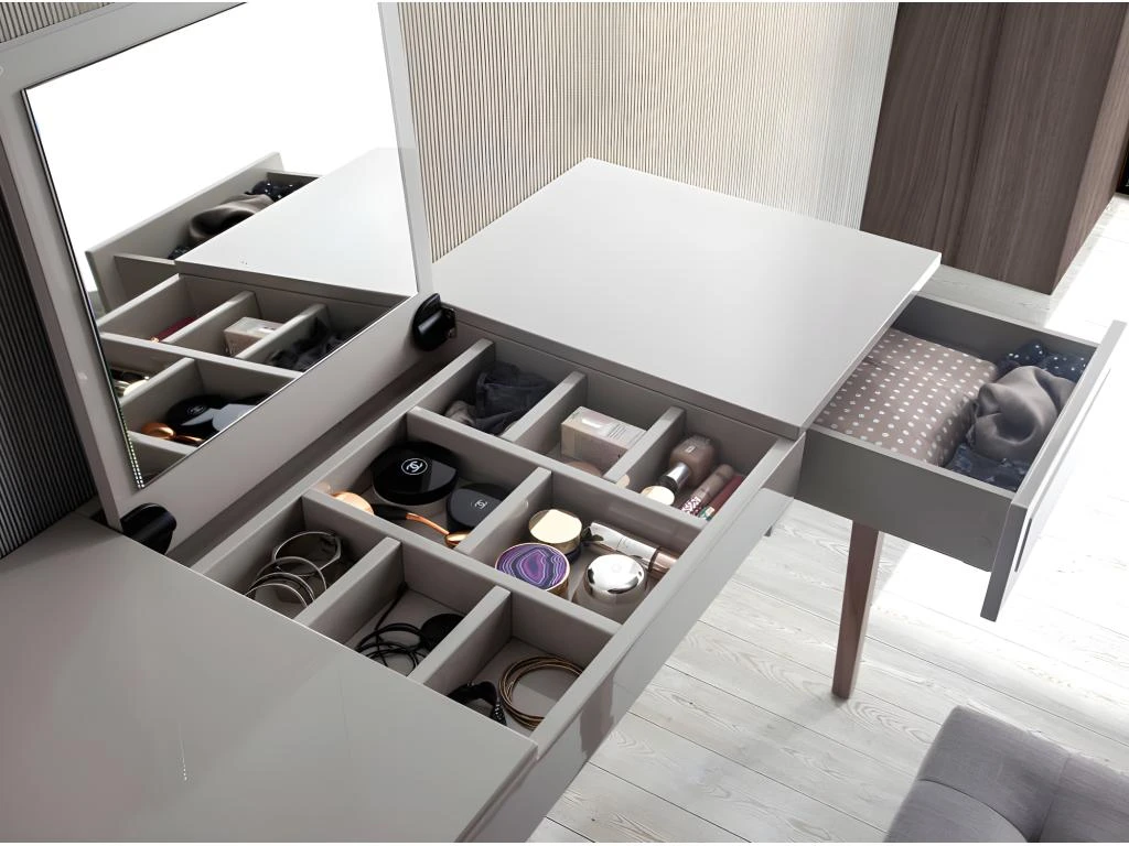 Coiffeuse Foggy En Bois Avec Miroir 7001 ANGEL CERDA â Image 9