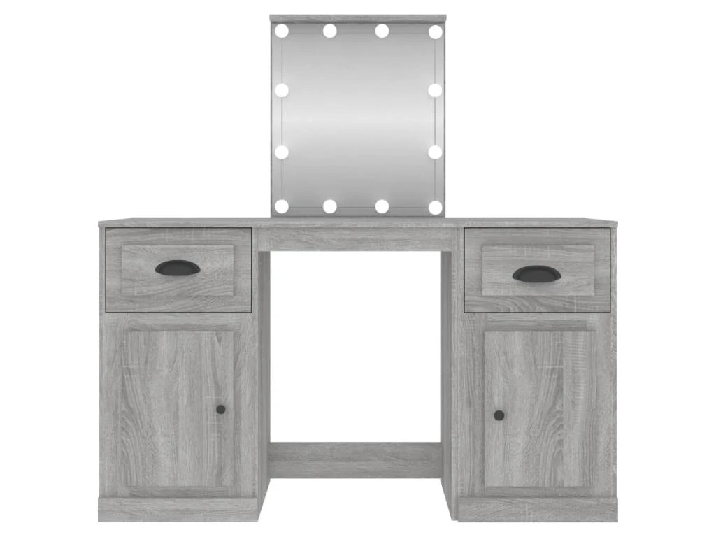 Coiffeuse Avec Led 130 X 50 X 132,5 Cm Sonoma Gris 02_0006415 â Image 2