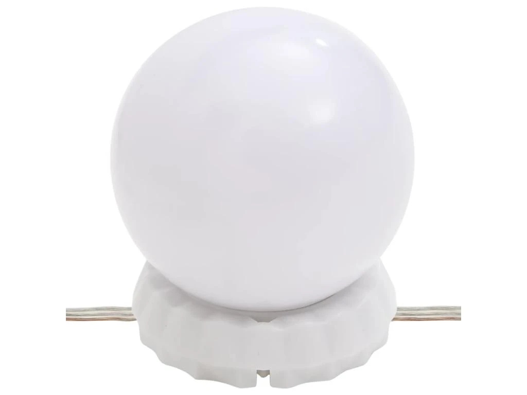 Coiffeuse à Led Avec Armoire 60 X 40 X 140 Cm Chêne Fumé Bois D'ingénierie 02_0006264 – Image 4