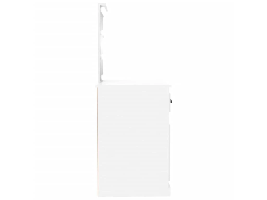 Coiffeuse Design Contemporaine Avec Led 90 X 50 X 132,5 Cm Bois D'ingĂ©nierie Blanc 02_0006366 â Image 3