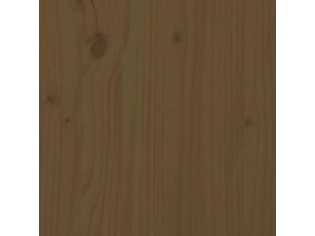 Coiffeuse Table De Maquillage Design Meuble Mobilier De Chambre Marron Miel 95 X 50 X 134 Cm Bois De Pin Massif 02_0006332 – Image 4