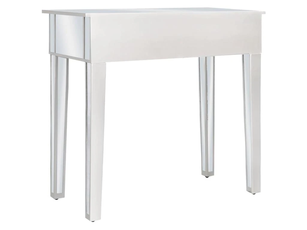 Coiffeuse Table De Maquillage Design Meuble Mobilier De Chambre Miroir 80 X 38 X 76 Cm Avec Tabouret MDF Et Verre 02_0006380 â Image 4