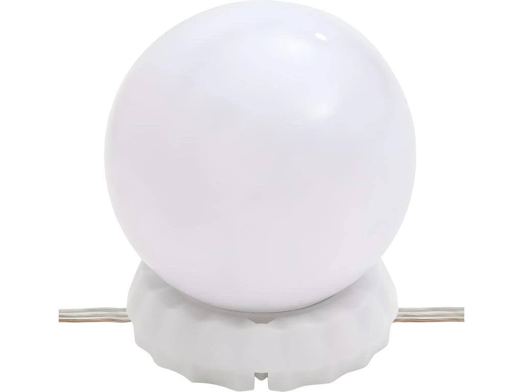 Coiffeuse Avec LED Blanc Brillant 130x50x132,5 Cm – Image 10