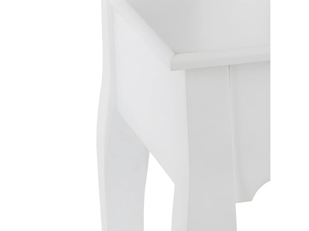 Coiffeuse Blanche 1 Tiroir Aurell Atmosphera - Blanc – Image 2