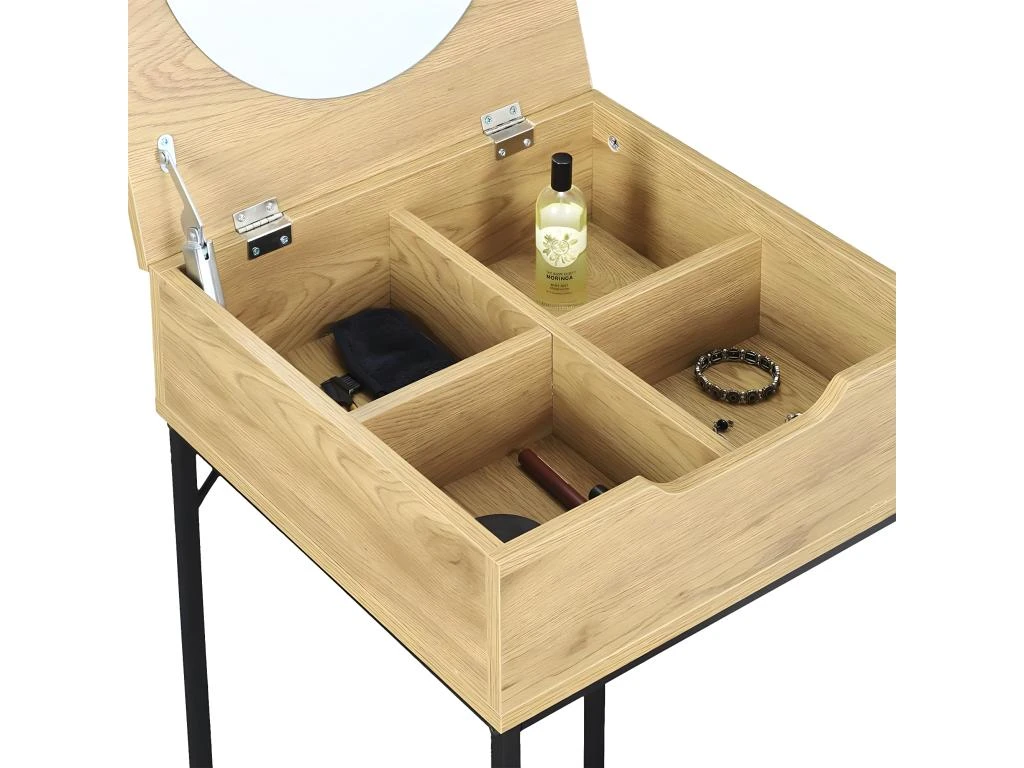 AARON - Coiffeuse Bois Avec Miroir Intégré – Image 5