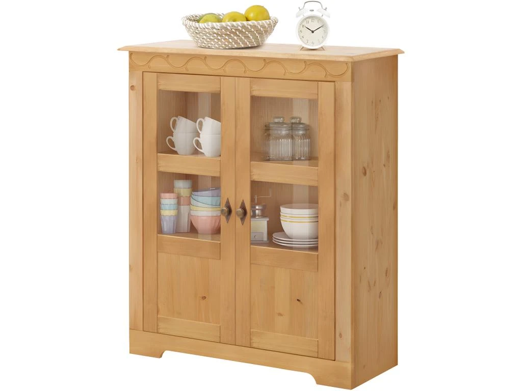 Armoire 2 Portes En Pin Nature – Image 2