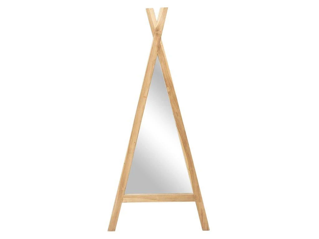 Miroir Enfant Tipi En Bois De Mindi - L. 55 X H. 120 Cm - Naturel - BATAM – Image 2