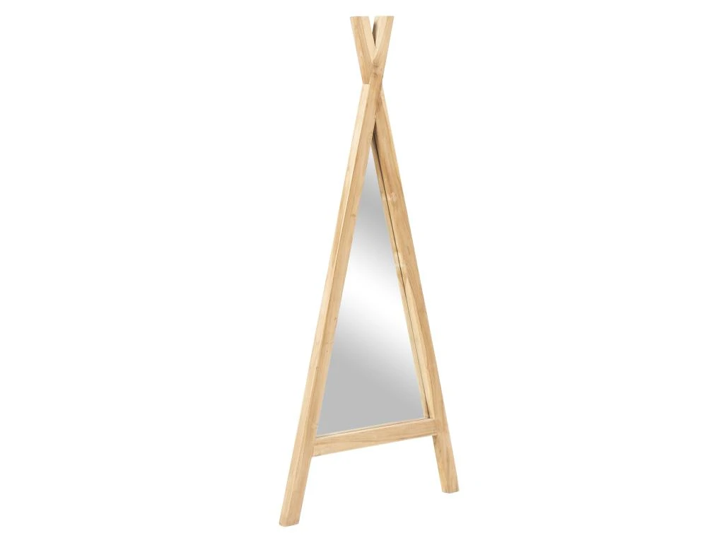 Miroir Enfant Tipi En Bois De Mindi - L. 55 X H. 120 Cm - Naturel - BATAM – Image 6