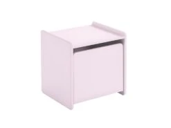 BODHI PINK - Chevet 1 Porte Avec Rebords Rose