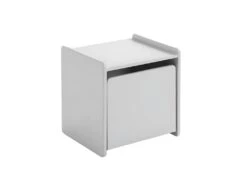 BODHI GREY - Chevet 1 Porte Avec Rebords Gris