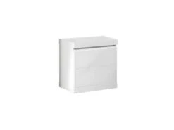 DEBBIE - Chevet 1 Porte Réversible Laqué Blanc