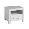 GASTON - Chevet 1 Tiroir Laqué Blanc
