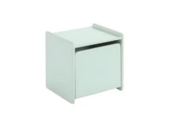 BODHI MINT - Chevet 1 Porte Avec Rebords Vert Menthe