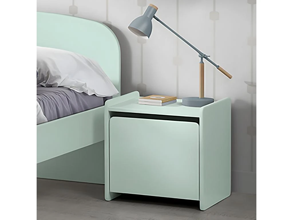 BODHI MINT - Chevet 1 Porte Avec Rebords Vert Menthe â Image 2