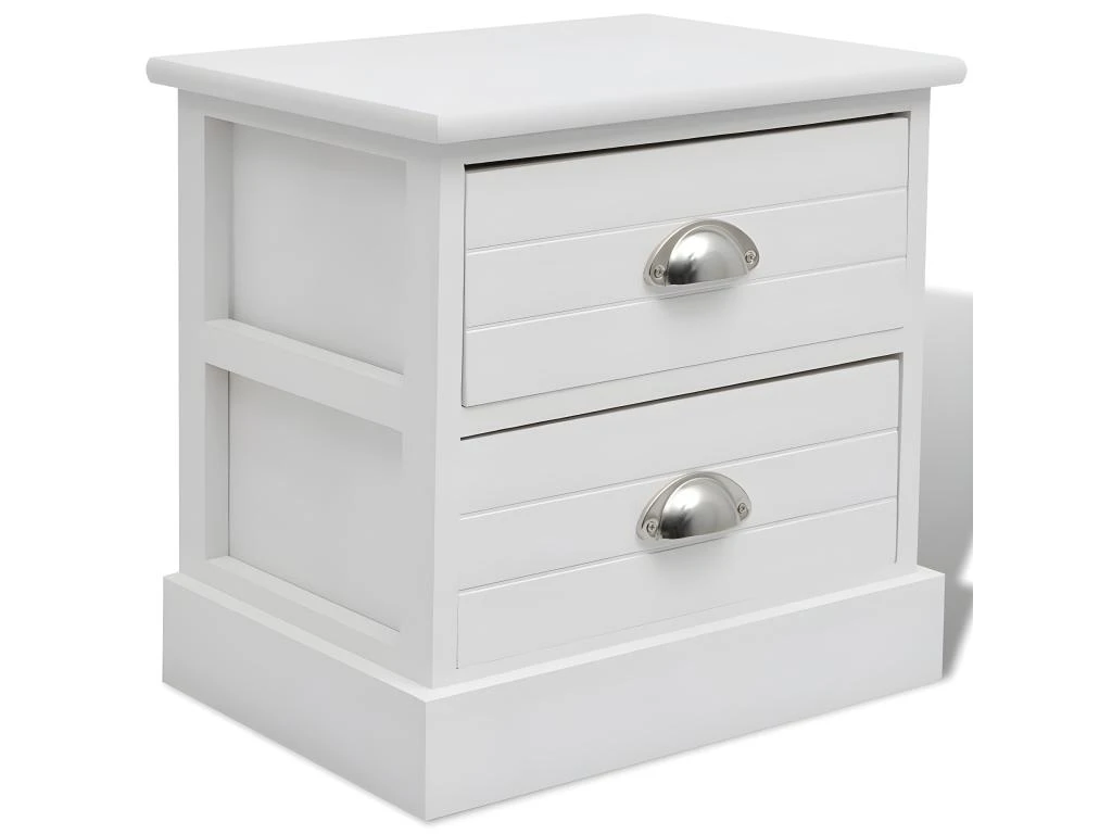 Table De Nuit Chevet Commode Armoire Meuble Chambre Blanc 1402078