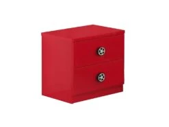 TURBO - Chevet 2 Tiroirs Rouge Style Racing