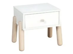 Chevet Enfant Gabby Blanc Et Bois