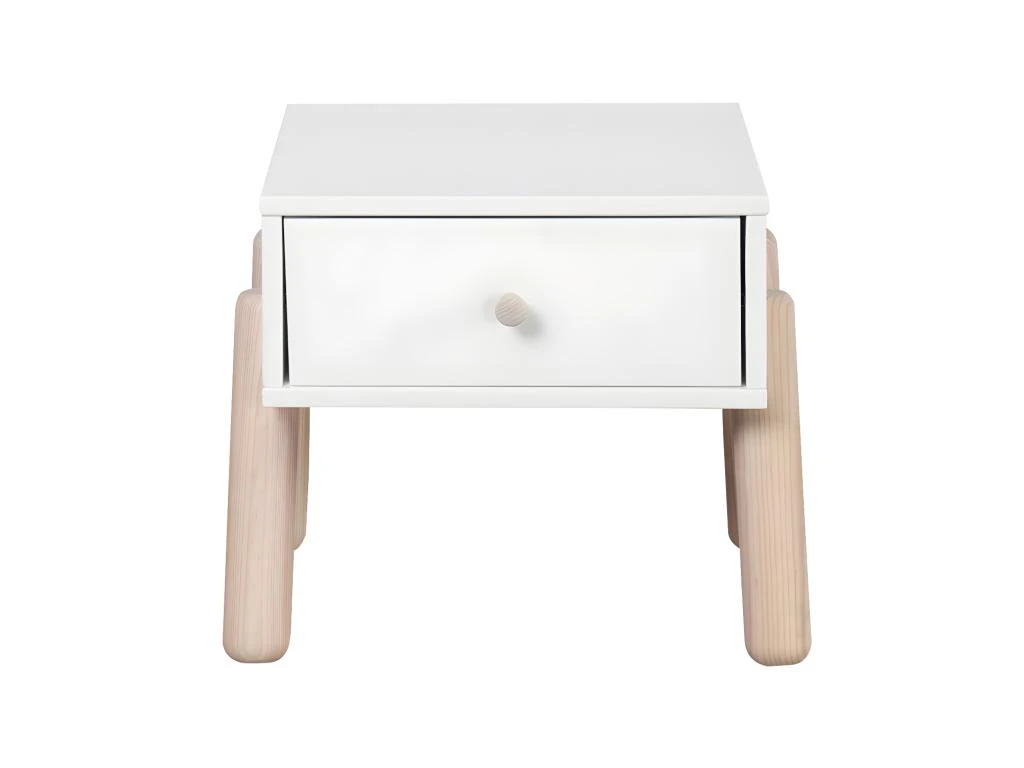 Chevet Enfant Gabby Blanc Et Bois â Image 3