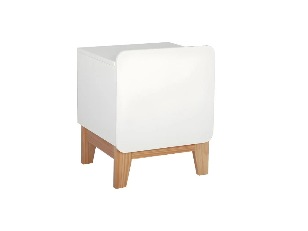 Chevet Enfant Yuki Blanc Et Bois