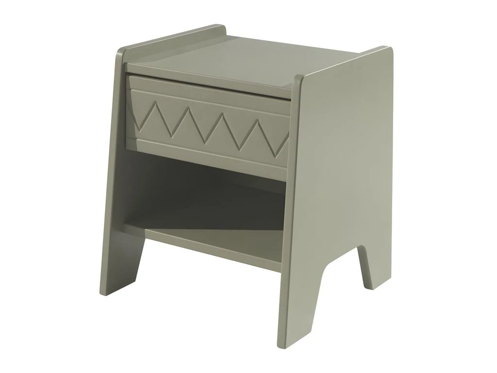 Table De Chevet Enfant "Wynnie" 45cm Vert Olive