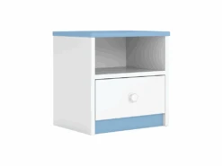 Table De Chevet Enfant 40 X 39 X 30 Cm - Bleu
