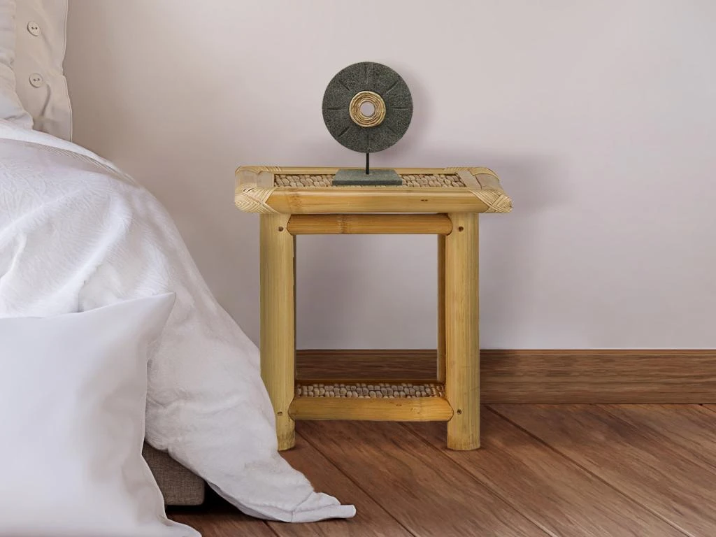 Table De Chevet - 1 Tablette - Bambou - DAHLIA – Image 2