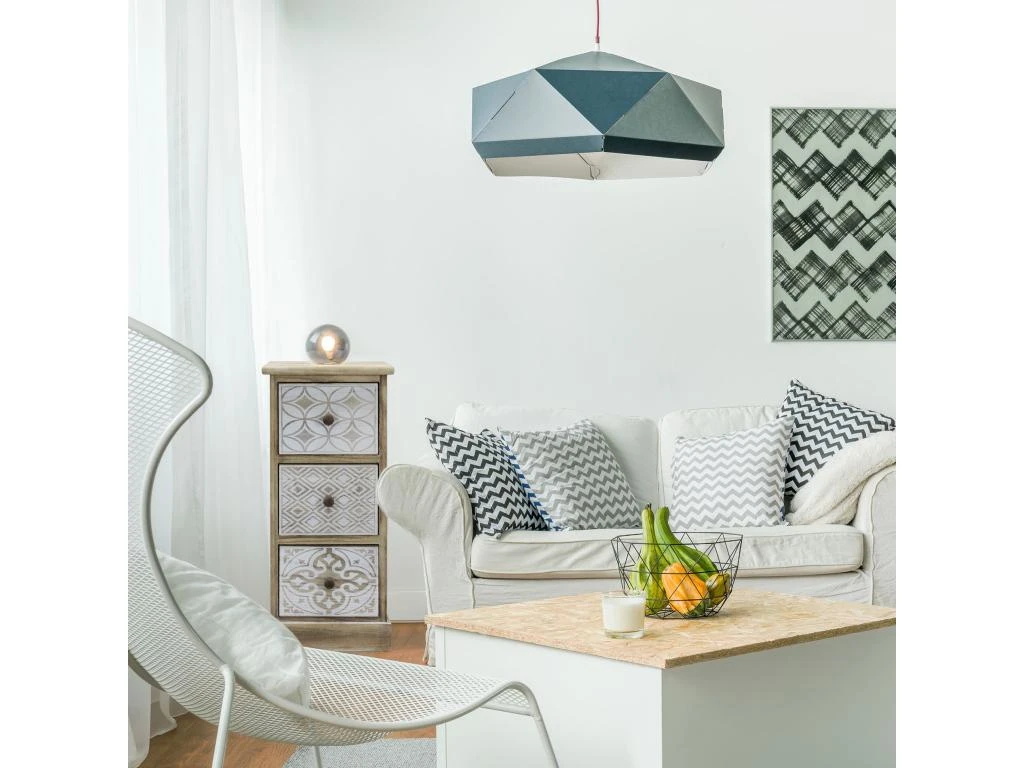 Table De Chevet 3 Tiroirs Bois Beige Blanc Rétro Compacte 63x29x25