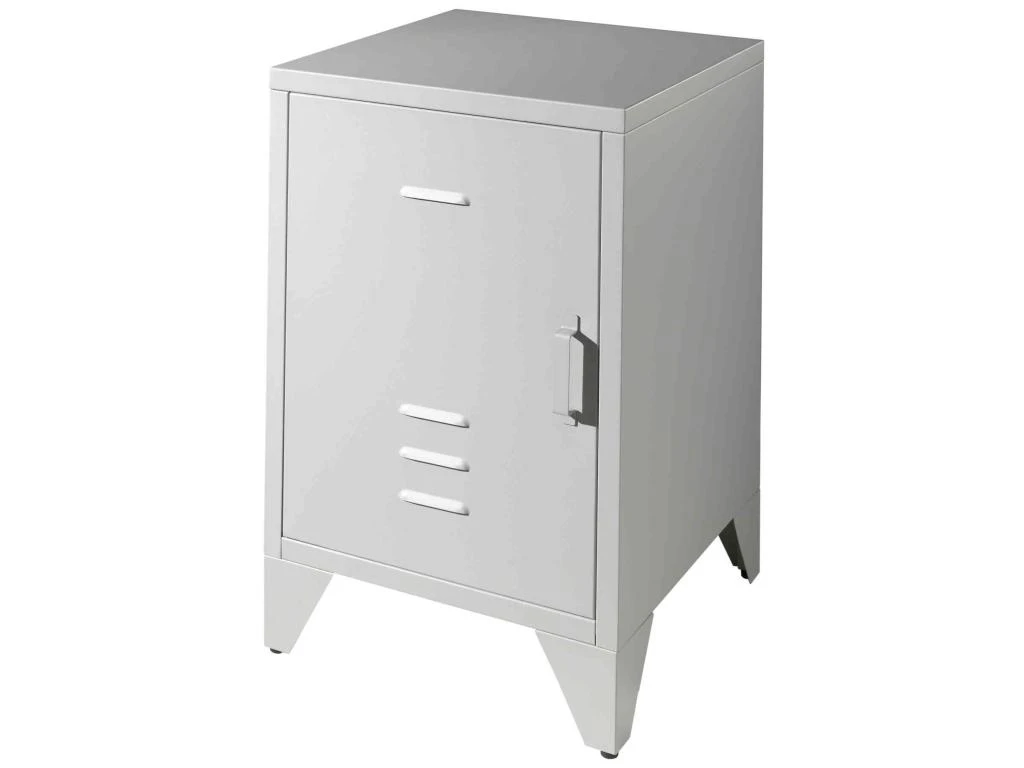 Chevet Enfant 1 Porte En Métal Gris - CH2061