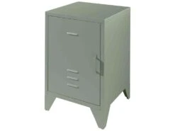 Chevet Enfant 1 Porte En Métal Vert - CH2061