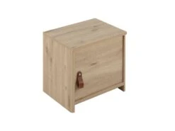 Chevet Enfant 1 Porte En Bois Imitation ChĂȘne Clair - CH5051