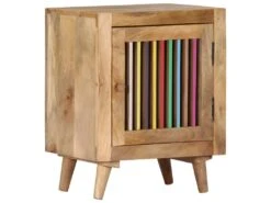 Table De Nuit Chevet Commode Armoire Meuble Chambre 40 X 30 X 50 Cm Bois De Manguier Massif 1402144
