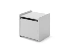 Chevet 1 Porte Enfant Gris Clair - Terre De Nuit