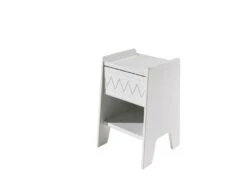 Chevet Enfant 1 Tiroir 1 Niche Blanc - CH2066