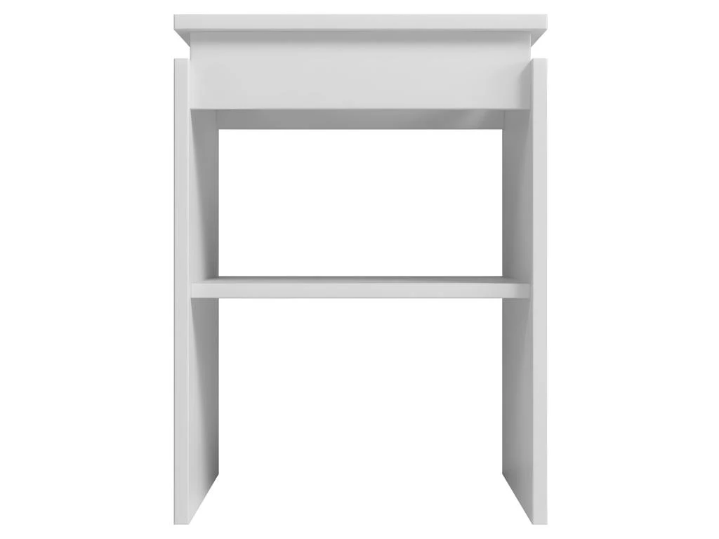 Bout De Canapé Chevet Blanc 2 Niches – Image 3