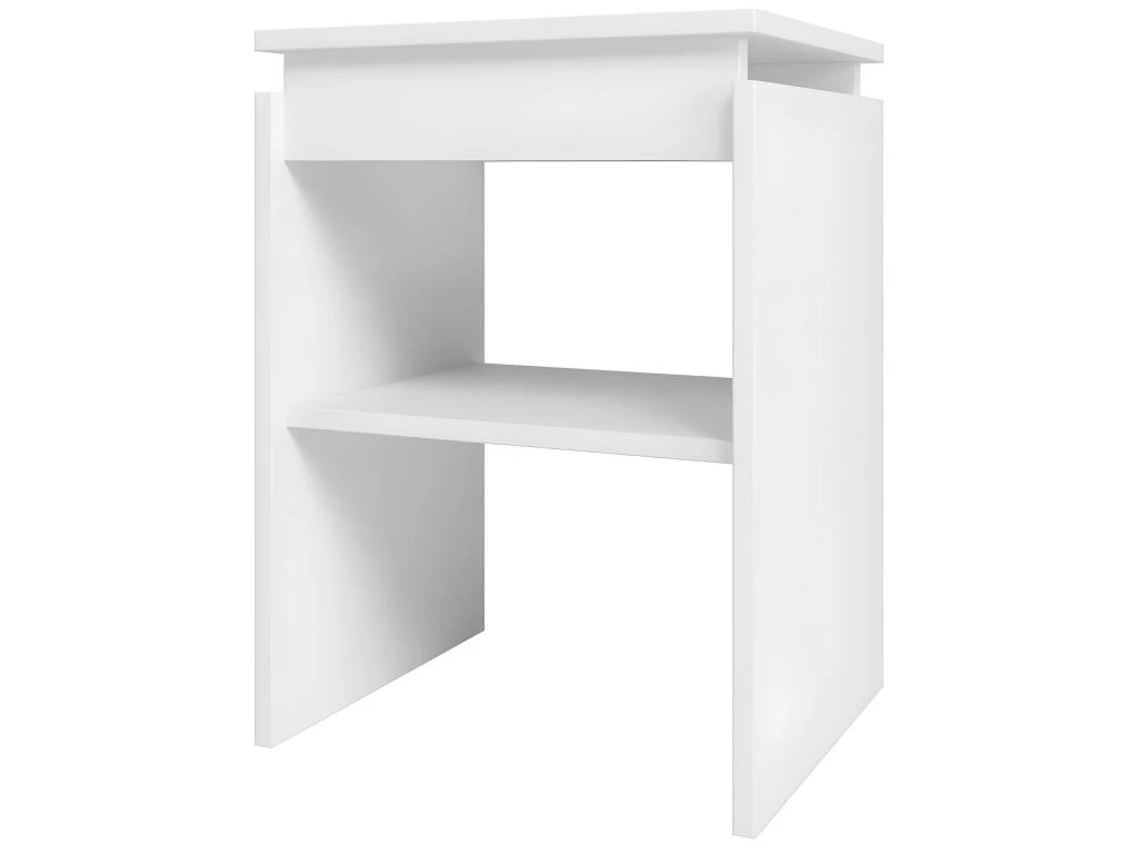 Bout De Canapé Chevet Blanc 2 Niches – Image 5