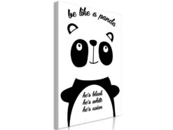 Tableau Be Like A Panda (1 Part) - 60 X 90 Cm