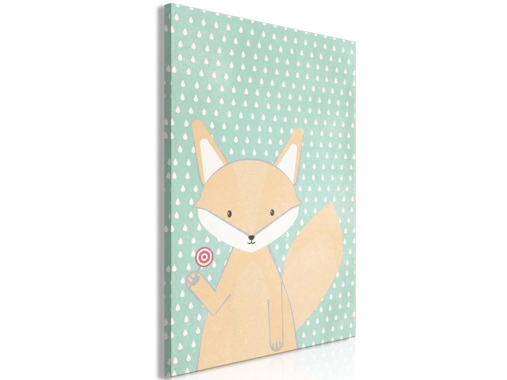 Tableau Petit Renard (1 Partie) Vertical - 60 X 90 Cm