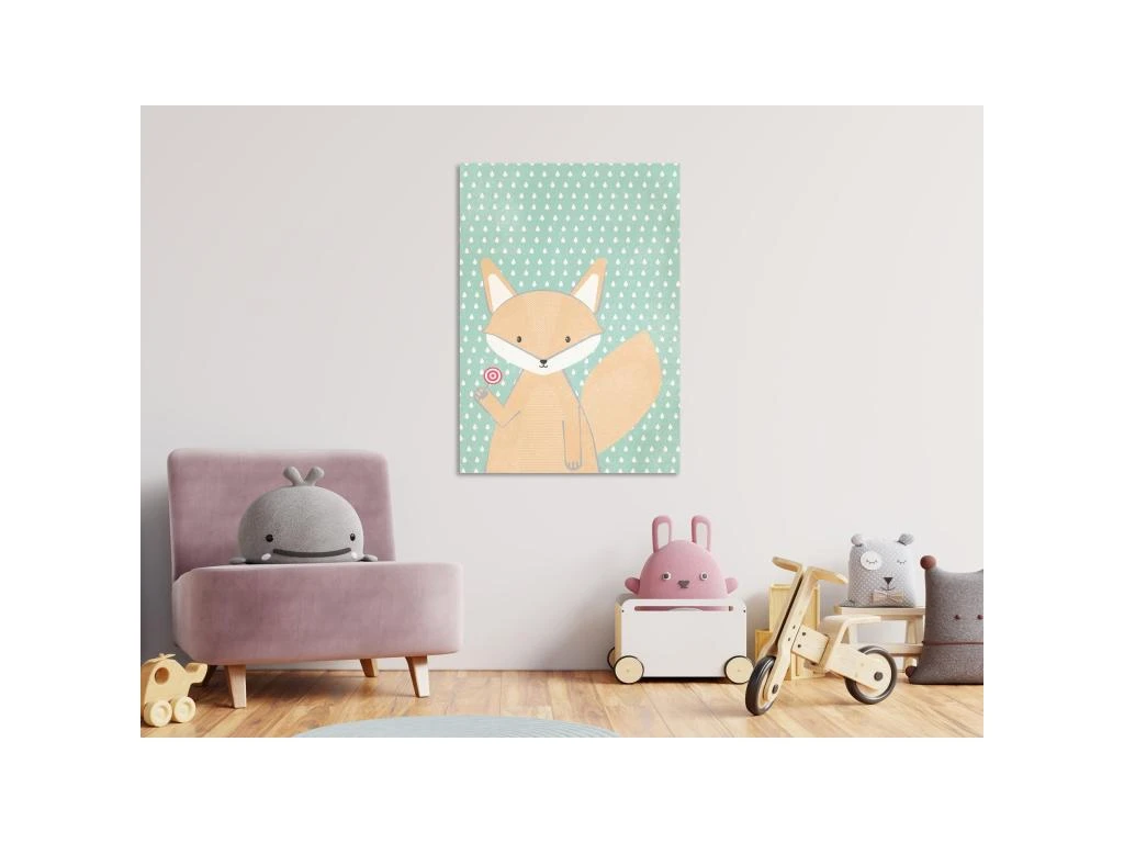 Tableau Petit Renard (1 Partie) Vertical - 60 X 90 Cm – Image 2