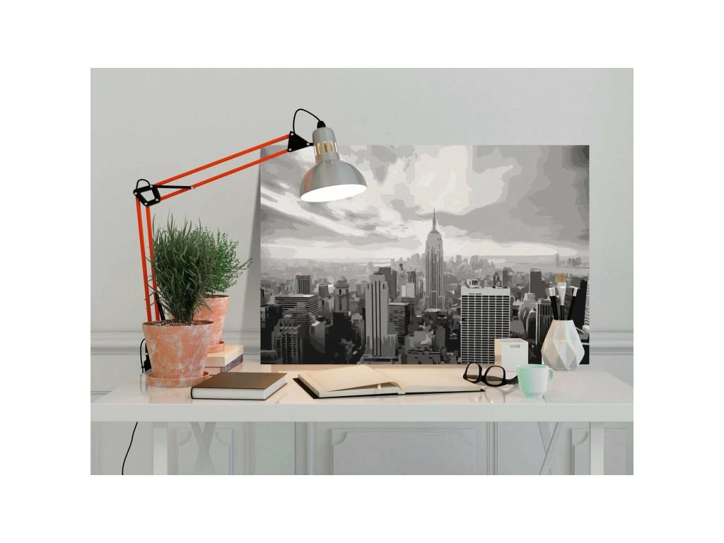 Tableau De Coloriage Gris New York - 60 X 40 Cm – Image 2