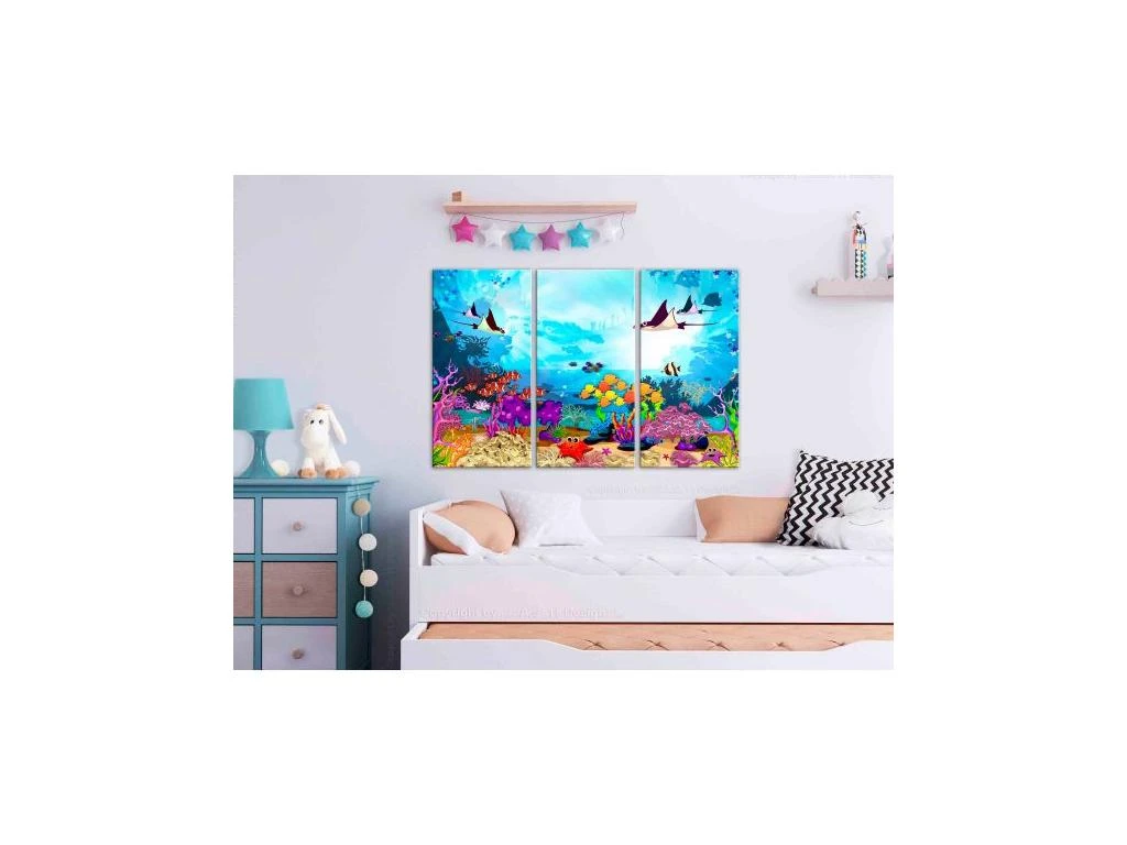 Tableau Pour Enfants Underwater Fun (3 Parts) 90x60 Cm â Image 2