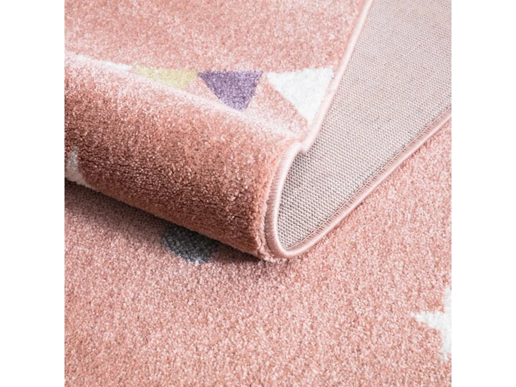 Tapis Pour Chambre D'enfant Cheval Rose Et Blanc 80x150cm – Image 4