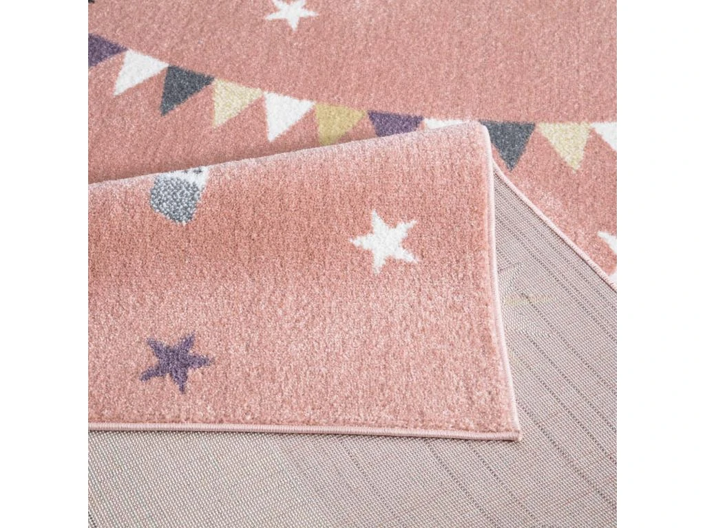 Tapis Pour Chambre D'enfant Cheval Rose Et Blanc 80x150cm – Image 5