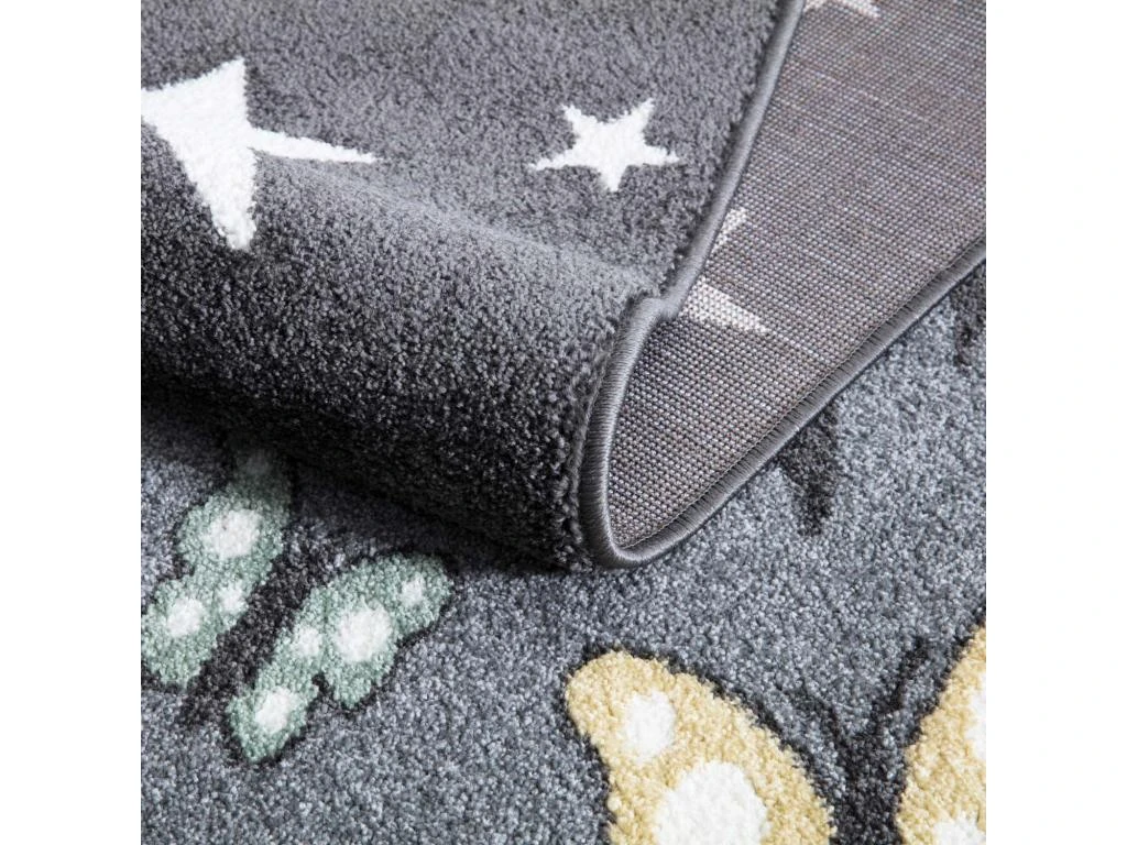 Tapis Pour Chambre D'enfant Ourson Gris Et Blanc 190x280cm â Image 3